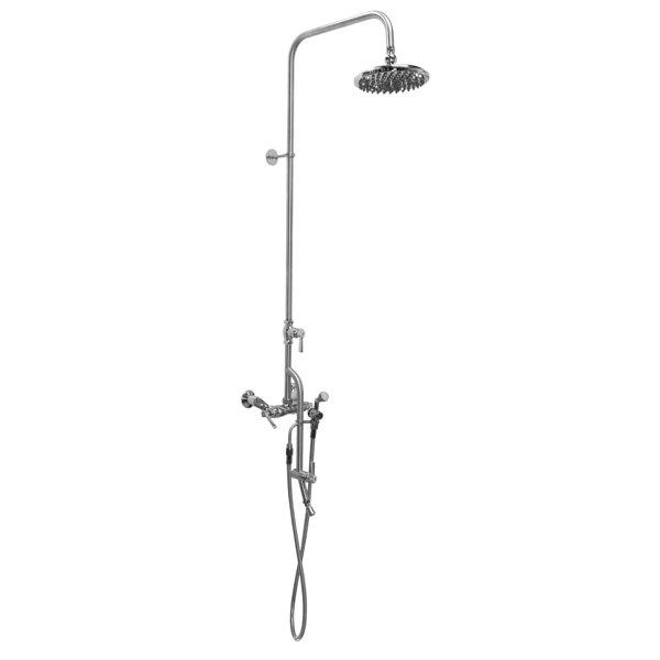 Outdoor Shower Company Temperature Controlled Metal Wall Mounted